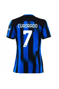 Fotbalové Dres Inter Milan Juan Cuadrado #7 Dámské Domácí Oblečení 2023-24 Krátký Rukáv